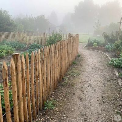 Ganivelle en Châtaignier Certifié PEFC - 10m x 1m - Espacement 6-7 cm