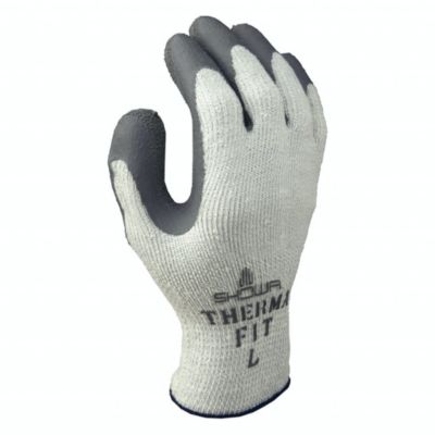 Gant acrylique latex 451 Thermo blanc/gris T10 - SHOWA - 451THERMO10/XL