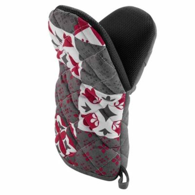 Gant de Cuisine Pince "Credence" 24cm Gris & Rouge