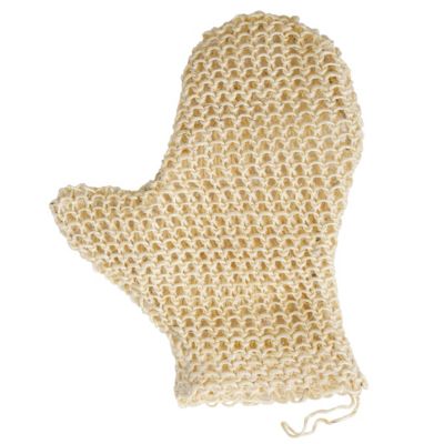 Gant exfoliant doux en sisal L.21 x l.16 cm