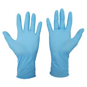 Gant jetable en nitrile pour la manipulation générale Site Taille 9 bleu, lot de 100