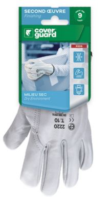 Gant pour manutention générale et lourde Coverguard en cuir de bovin - Taille 10 (XL)