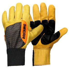 Gants de Travail en Latex de Caoutchouc Moyen Doublement Enduits pour la  Construction, Gants de Jardinage, Mélange de Coton Résistant, Bleu, 