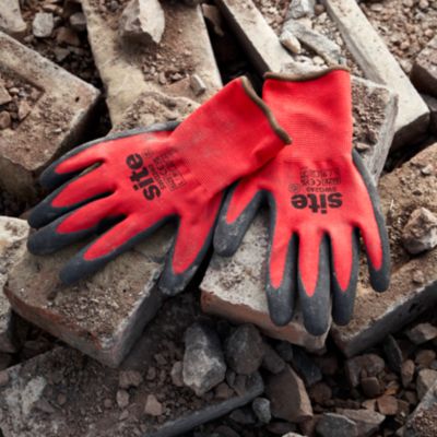 Gants de manipulation générale en mousse nitrile Site rouge - Taille 9 (L)