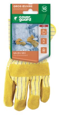 Gants de manutention Coverguard Eurostrong cuir taille 10