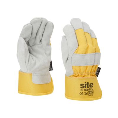 GANTS MANUTENTION CUIR BLANC