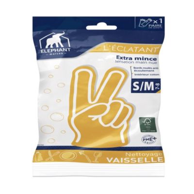 Gants de ménage Elephant L'éclatant taille 7-8