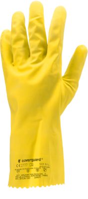 Gants de ménage Eurodip 5030 latex jaune, Taille 9 - Coverguard