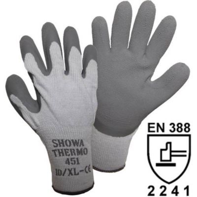Gants de protection thermiques SHOWA 14904-7 acrylique coton polyester EN 388 taille 7 S