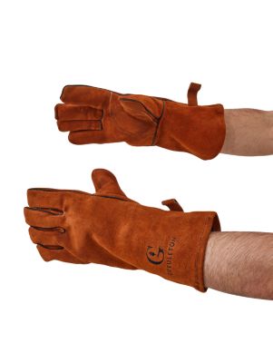 Gants en cuir de vache pour brasero Gueuleton