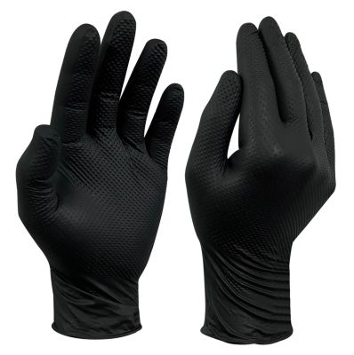 Gants jetables nitrile noir Site taille 9 - 50 pièces