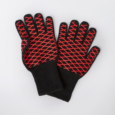 Gants longs rouge Barbecue Republic - Barbecue & Co