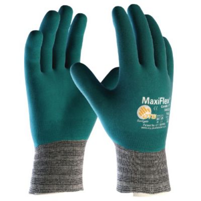 Gants tricoté MAXIFLEX COMFORT™ enduit micromousses de nitrile gris/sarcelle T9 - ATG - AT034926-ZZ09ACA
