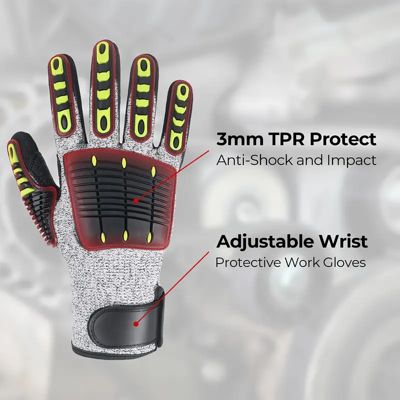 Nicokin 1 Paire De Gants Résistants Aux Coupures, Protection De Niveau