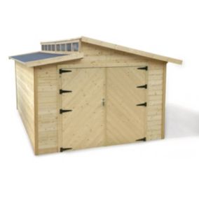 Garage bois "Torino"  20.88 m2  3.64 x 5.74 x 2.92 m  28 mm
