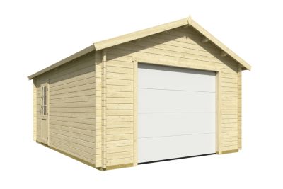 Garage double pentes en bois Lasita Maja Ari 44