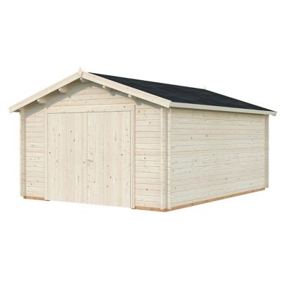 Garage en bois ép.44mm Danube surface totale 24m²