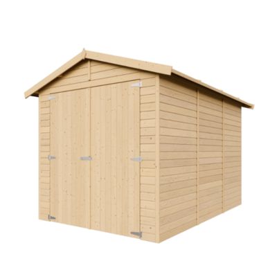 GARAGE en Bois Naturel - H222x244x320 cm/ 6 m² - M105 - Timbela