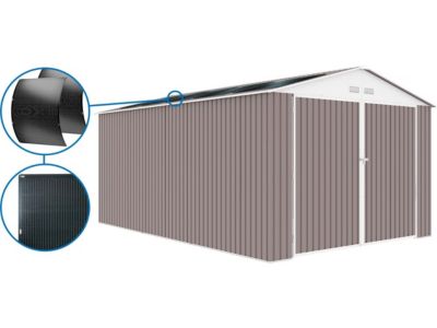 Garage métal "Nevada"  15,36m² avec panneaux solaires