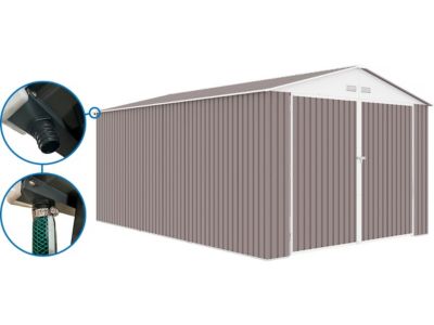 Garage métal "Nevada"  18,56m² avec gouttière