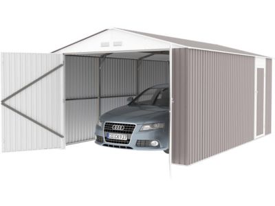 Garage métal "Nevada" avec porte battante  15,36 m²