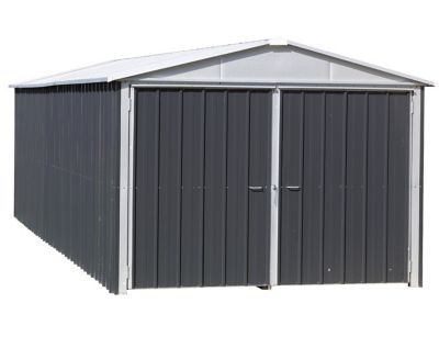 Garage métal 22.63m² anthracite 297 x 762 x 221 cm