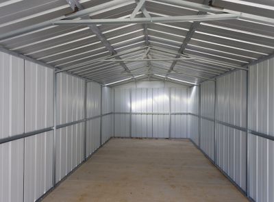 Garage métal 22.63m² anthracite 297 x 762 x 221 cm