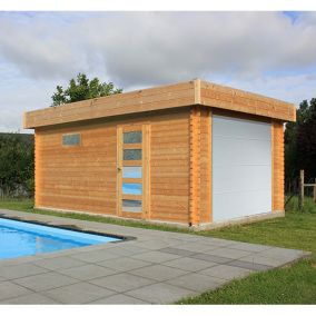 Garage Moderne en bois 17,02 m