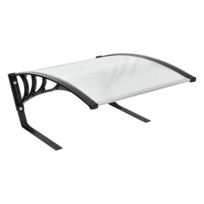 Garage pour Robot Tondeuse Métal ABS 78 x 103 x 46 cm Noir Transparent casa.pro