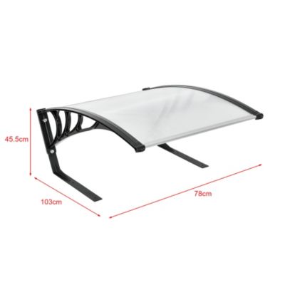 Garage pour Robot Tondeuse Métal ABS 78 x 103 x 46 cm Noir Transparent casa.pro