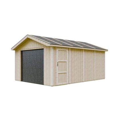 Garage QUALITÉ PREMIUM 17 m² - L378xl530 cm- garage pour auto, moto, vélos, machines de jardinage M991B - Timbela
