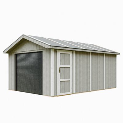 Garage QUALITÉ PREMIUM 17 m² - L378xl530 cm- garage pour auto, moto, vélos, machines de jardinage - M991B-TUNDRA GREY - Timbela