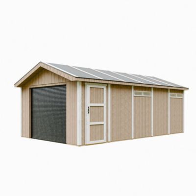 Garage Qualité Premium 21 m²- L378xl648 cm - M992B-TERRA BROWN - Timbela
