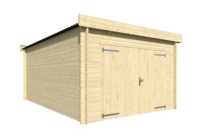 Garage toit plat en bois Lasita Maja Niki 34