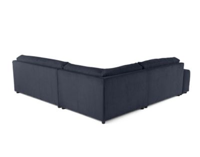 Garance - canapé modulable d'angle droit - 6 places - en velours côtelé - Lisa Design
