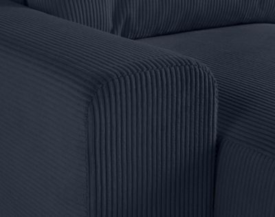 Garance - canapé modulable d'angle droit - 6 places - en velours côtelé - Lisa Design