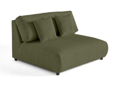 Garance - module d'assise 2 places - en velours côtelé - Lisa Design