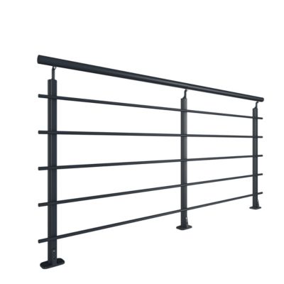 Garde-corps à plat aluminium anthracite 2m Ral 7016 Kordo