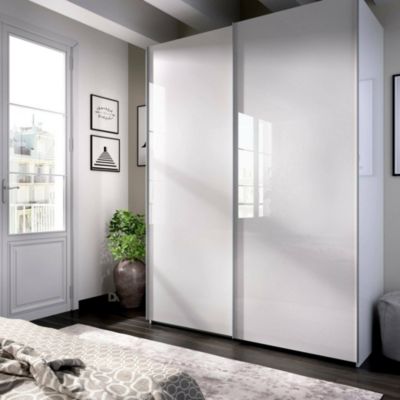 Garde-robe 2 portes Nuptse, cintre pour chambre à coucher, armoire ...