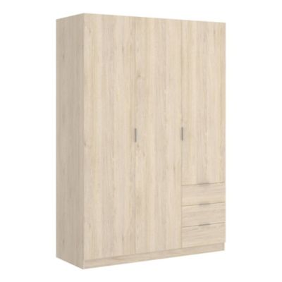 Garde-robe 3 portes Astru, Cintre pour chambre, armoire 3 tiroirs ...