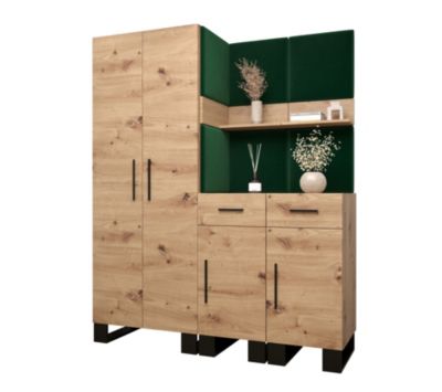 Garde-robe Artin 7 porte battante 196/158/45,6 2 Portes (artisan)