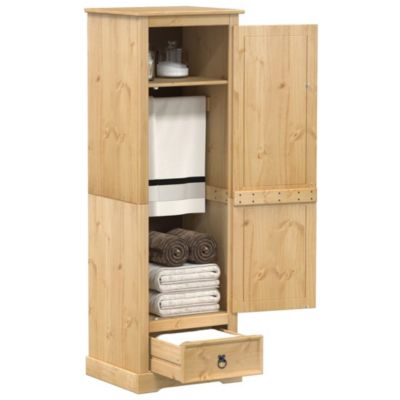 Garde-robe Corona 55x50x170 cm bois de pin massif vidaXL