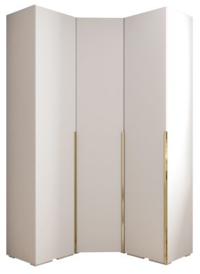 Garde-robe Inova 1 porte battante 236,7/132/47 3 Portes (blanc)