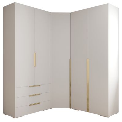 Garde-robe Inova 1 porte battante 236,7/181,7/47 5 Portes (blanc)