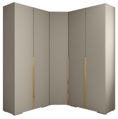 Garde-robe Inova 1 porte battante 236,7/182/47 5 Portes (gris)