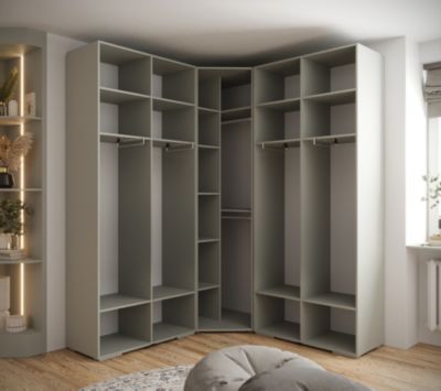 Garde-robe Inova 1 porte battante 236,7/182/47 5 Portes (gris)