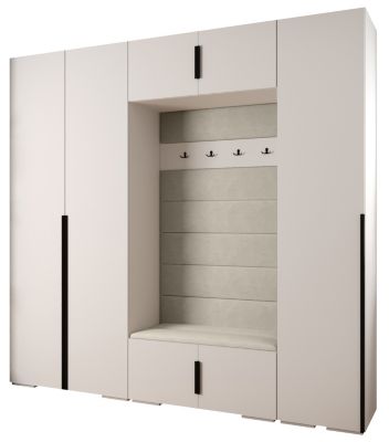 Garde-robe Inova 1 porte battante 236,7/250/47 3 Portes (blanc)