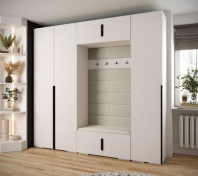 Garde-robe Inova 1 porte battante 236,7/250/47 3 Portes (blanc)