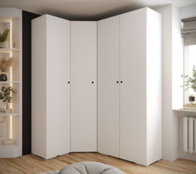 Garde-robe Inova 2 porte battante 236,7/182/47 4 Portes (blanc)