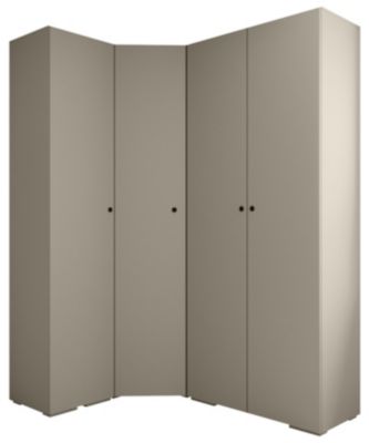 Garde-robe Inova 2 porte battante 236,7/182/47 4 Portes (gris)